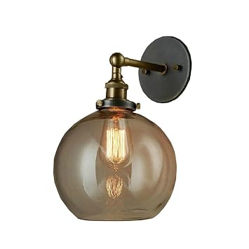 Eisen Wandlampe Von Ikea Kreative Retro Glas Kugellampe 20cm