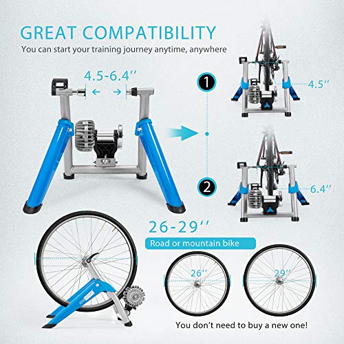 VIVOHOME Bike Trainer Stand Indoor Bicycle Exercise Stationary Cycling Converter with Front