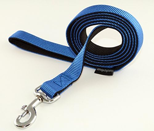 JimHodgesDogTraining Brand - Premium Quality Double Layered Nylon Dog Leash - 6 Feet x 1 Inch - Great Lead for Walking, Training and Hiking with Your Dog or Puppy