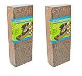 Ware Manufacturing 4 Pack of Corrugated Reversible Regular Scratcher Pads, Natural