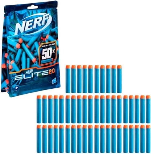 Elite 2.0 Commander RD6 Blaster, 12 Nerf Elite Darts 6Dart Rotationstrommel