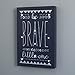 Little Love by NoJo Aztec Lighted Wall Decor, Be Brave Little One, Navy/White