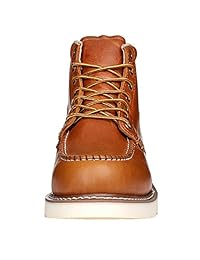 Golden Fox - Botas de trabajo para hombre con cuña y puntera Moc de 6.0 in