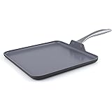 GreenPan Lima Healthy Ceramic Nonstick, Griddle Pan/Pancake Pan, 11", Gray