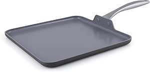 GreenPan Lima Healthy Ceramic Nonstick, Griddle Pan/Pancake Pan, 11", Gray