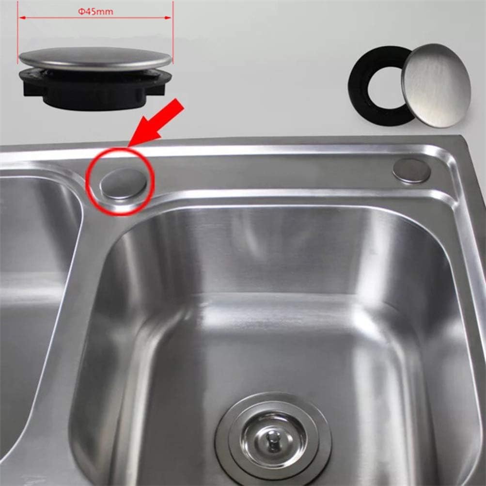Sink Hole Cover Sink Tap Hole Plate Stopper Cover Blanking Metal Plug, 2Pack (Installing Hole for 31-40mm) - Image 5