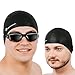 Neptune Swim Set - 5 Piece Goggles To Swim, Swimming Cap, Swimmers Ear Plug, Nose Swimming Clip, Swim Goggle Case + Spare Quick Fit Buckle