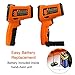 Digital Laser Infrared Thermometer,ZOTO Non Contact Temperature Gun Instant-read -58 ℉to 1472℉with LED Display K-Type Thermocouple for Kitchen Cooking BBQ Automotive and Industrial PM6530D Thermometer