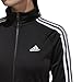adidas Women's Designed-2-Move Track Jacket, Black/White, X-Large