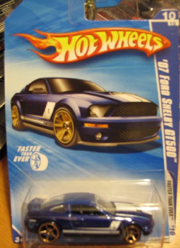 Hot Wheels Blue 07 Ford Shelby GT500