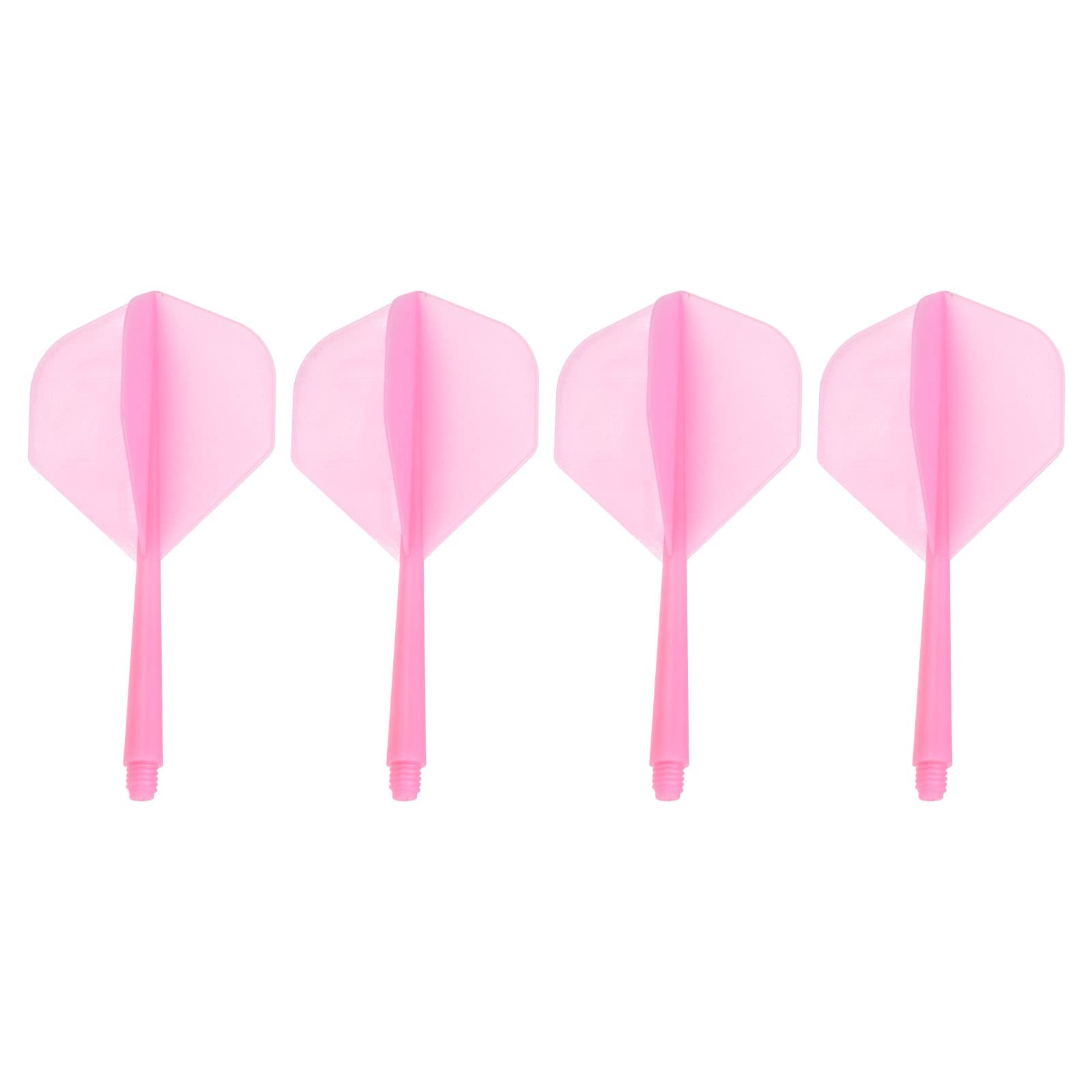 PATIKIL Integrated Dart Shaft & Flights, 4 Pack Lightweight Dart Flight Set, Pink
