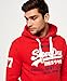 Superdry Mens Sweat Shirt Store Hoodie Drop Kick Red S