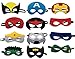 NF Orange Superhero Masks, Superhero balloon. 12 Balloons 12 inch, 12 Masks. Party Favors for Kids. Birthday Supplies.