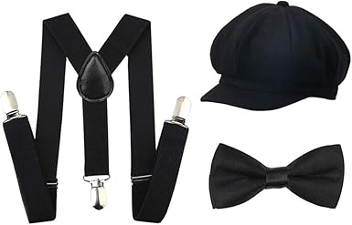 baby boy newsboy hat and suspenders