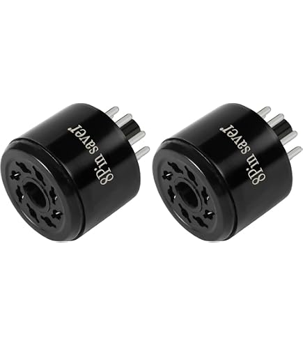 Presa tubo ottale 8 pin bachelite per 6N8S EL34 5881 6L6 kit