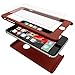 Mengo SlimFit 360 [Ultra-Thin] Case for iPhone 6/6S With Tempered Glass Screen Protector - Red (Will Not Fit 6/6S Plus)
