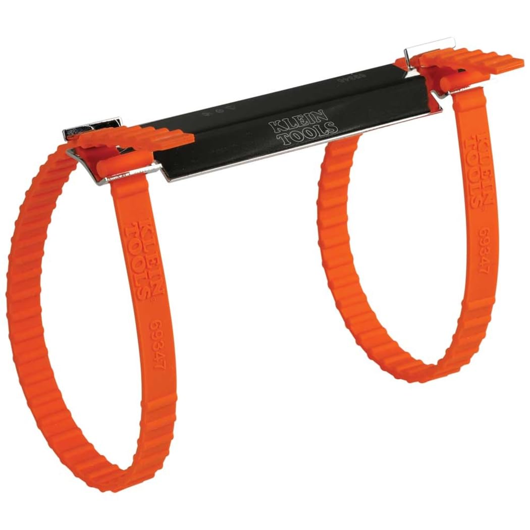 Klein Tools 69346 Plumber's Kit, Use with Digital Angle Gauges and Levels Cat. Nos. 935DAGL and 935DAG, Contains Metal Plate and 2 Straps