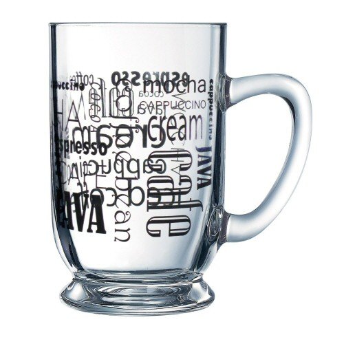 Buy Luminarc Arc International Words in Black Bolero Mug With Coffee
