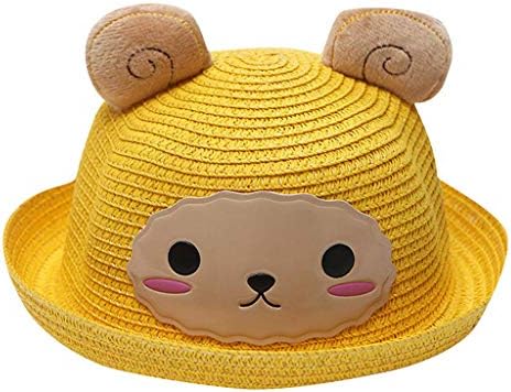 Mogov Baby Boy S Hat Cap Breathable Cartoon Bear Print Hat Ears