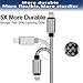 iPhone Charger, AKEDRE 4Pack [10 /6.6 / 3.3 /3.3 ] Foot  Durable Nylon Braided Lightning Cable Charger for iPhone 8/8 Plus/7/7 Plus/6/6s/6 Plus/6s Plus/5/5c/5s/SE,iPad iPod Nano iPod Touch(Gray)