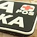 Glow Dark APOS A+ NKA Blood Type No Known Allergies Tactical Morale PVC Rubber Fastener Patch