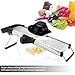 Sterline Adjustable Stainless Steel Mandoline Slicer with Hand Guard Food Holder, Vegetable Slicer, French Fry Cutter, Julienne Blade, BPA Free, Dishwasher Safe