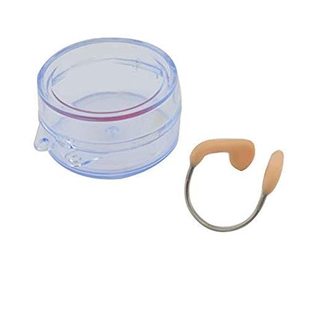 Belingeya Universal Nasenklammer, Stahl mit Gummi, Nicht leicht zu Fallen, spezielle Nasenklammer zum Schwimmen