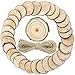 CEWOR Natural Wood Slices 30pcs 2.4-2.8 Inches Craft Wood kit Unfinished Predrilled with Hole Wooden Circles for Christmas Ornaments DIY Crafts Arts Rustic Wedding Decoration