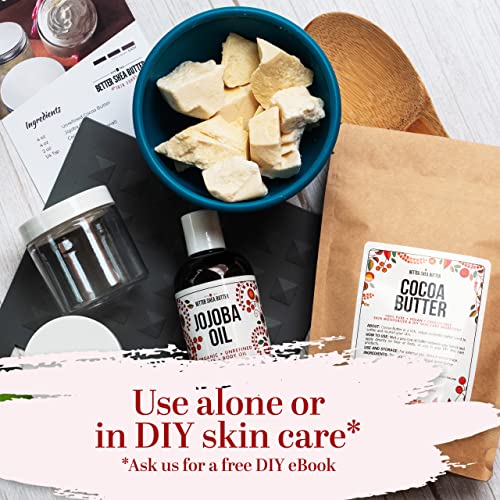 Better Shea Butter Raw Cocoa Butter Unrefined, 100 Pure, Food Grade