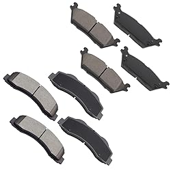 cciyu D1414 D1790 Front & Rear Brake Pads For Ford