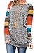 PINUPART Women's Cotton Knitted Long Sleeve Lightweight Tunic Sweatshirt Tops