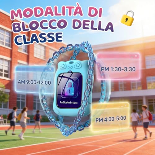 Blackview Smartwatch for Children, 1.75 Inch TFT Smartwatch 4G GPS Calls, Voice Chat, Video Call, SOS, Game, Camera, Calculator, Pedometer, Alarm, 800 mAh Battery
