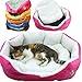 Pet house Soft Warm Indoor Pet Puppy Sherpa Cotton  Bed, blue, 46 x 42cm
