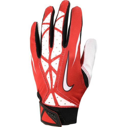 red white and blue youth football gloves