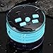 Shower Speaker Radio with Bluetooth, IPX7 Waterproof Portable Wireless Speaker with LED Mood Lights, Suction Cup, 5W Driver, Buit-in Mic, Hands-Free(Blue)