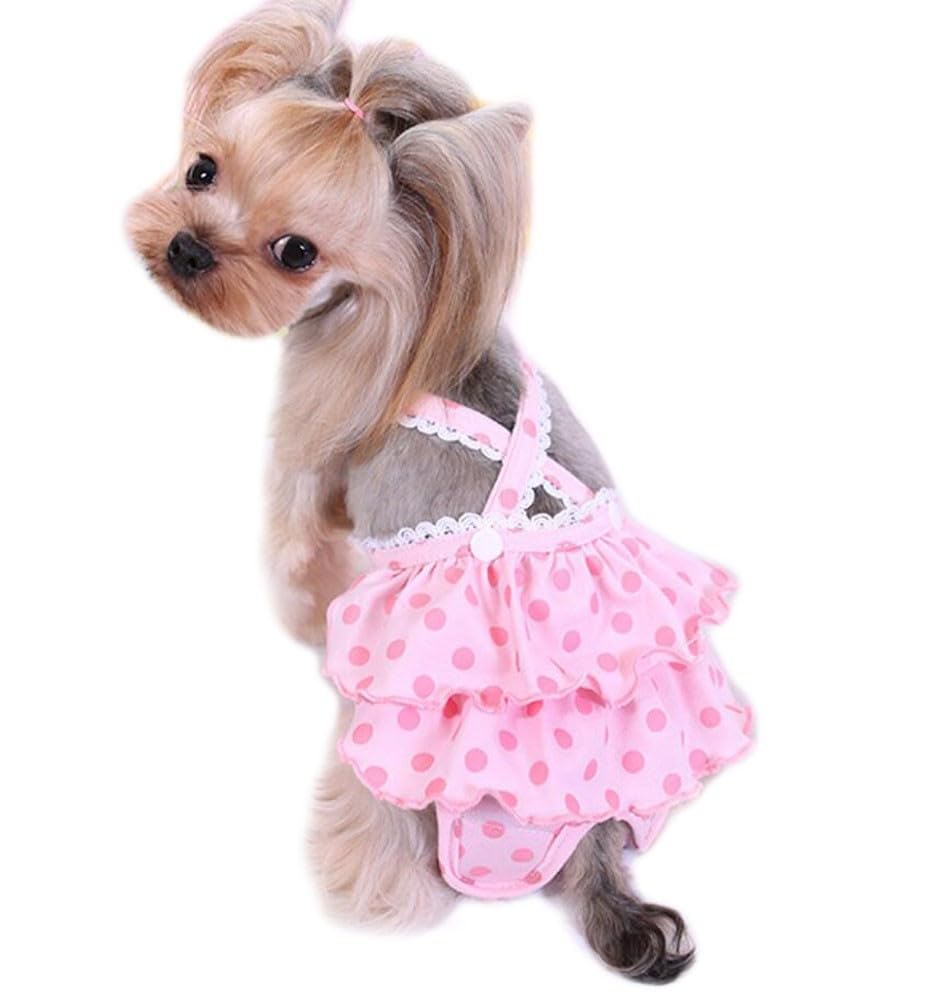 Oyccen Small Dog Suspender Sanitary Pants Female Dogs Menstrual Underwear Physiological Diaper Nappy Hygiene Briefs