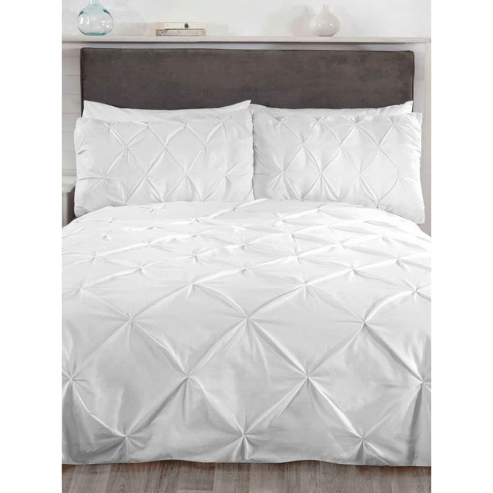 Rapport Home Balmoral Duvet Set, King-White, Polyester-Cotton