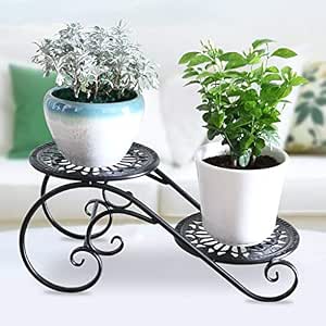 WYQ Metal Plant Stand, Puesto de Flores para Interiores y ...