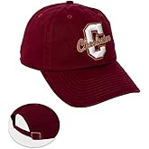 Desert Cactus College of Charleston Baseball Hat Cougars C of C Brimmed Embroidered Cap Adjustable Cloth Strap Adult (Style A) Red