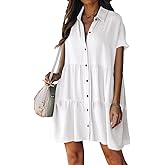 Bsubseach Swimsuit Coverup for Women Swimwear Button Bathing Suit Cover Up Shirt Casual Dresses Beach Vacation Wear