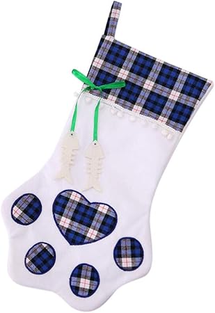 Babbo Natale Zampa.Blucos Cane Gatto Zampa Calze Di Natale Albero Di Natale Decorazioni Sospese Con Zampa Giocattoli Di Babbo Natale Calze Grandi Ornamenti Per Zampe Calza Per Cani Per Gatti Gatti O Decorazioni Amazon It