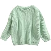 Autumn Winter Warm Outfits Baby Girl Cute Long Sleeve Knitted Sweater Pullover Top