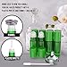 Essential Oil Roller Bottles [Plastic Roller Ball] FREE Plastic Pippette and Funnel - Refillable Glass Color Roll On for Fragrance Essential Oil - 30ml 1 oz (8 PACK, GREEN)