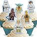 Cakeshop 12 x PRE-CUT Lego Star Wars Stand Up Edible Cake Toppers