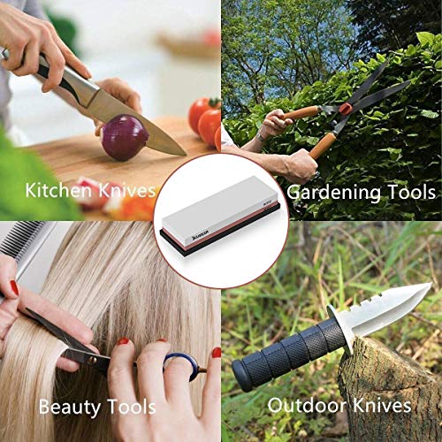 Professional Knife Sharpening Stone 3000/8000 Whetstone, Premium Knife Sharpener, Trilancer Waterstone, Angle Guide and User Manual Included
