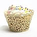 Baloray Filigree Little Vine Lace Laser Cut Cupcake Wrapper Liner Baking Cup Muffin Case Trays Wedding Birthday Party Decoration (Cream, 12)