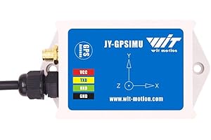 WitMotion WTGAHRS1 10-axis High-stability IMU AHRS Inclinometer, High-precision Acceleration+Gyro+Angle+Magnet+Air Pressure+GPS, TTL Level, Low-consumption Navigation Position Tracker with GPS Antenna