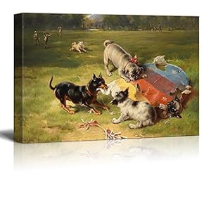 Canvas Wall Art - A Found Toy by Frank Paton - Giclee Print Gallery Wrap Modern Home Art Ready to Hang - 12x18 inches