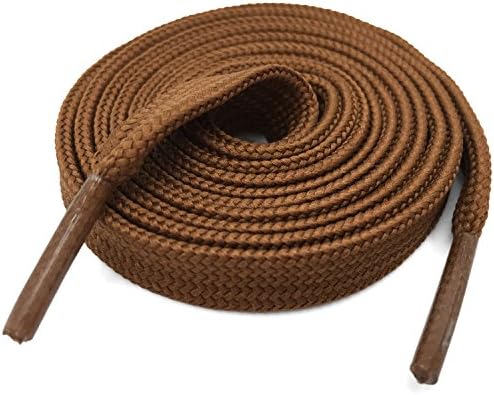 DELELE Solid Flat Shoelaces Hollow Thick Athletic Shoe Laces Strings 2 Pair