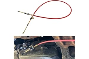 COOL STAR Automatic Transmission Shifter Cable Compatible with B&M Heavy Duty Shifter Cable Eyelet End 0.375" Outer Diameter 5 Ft Long Repalce Af72-1002 BMM-80833